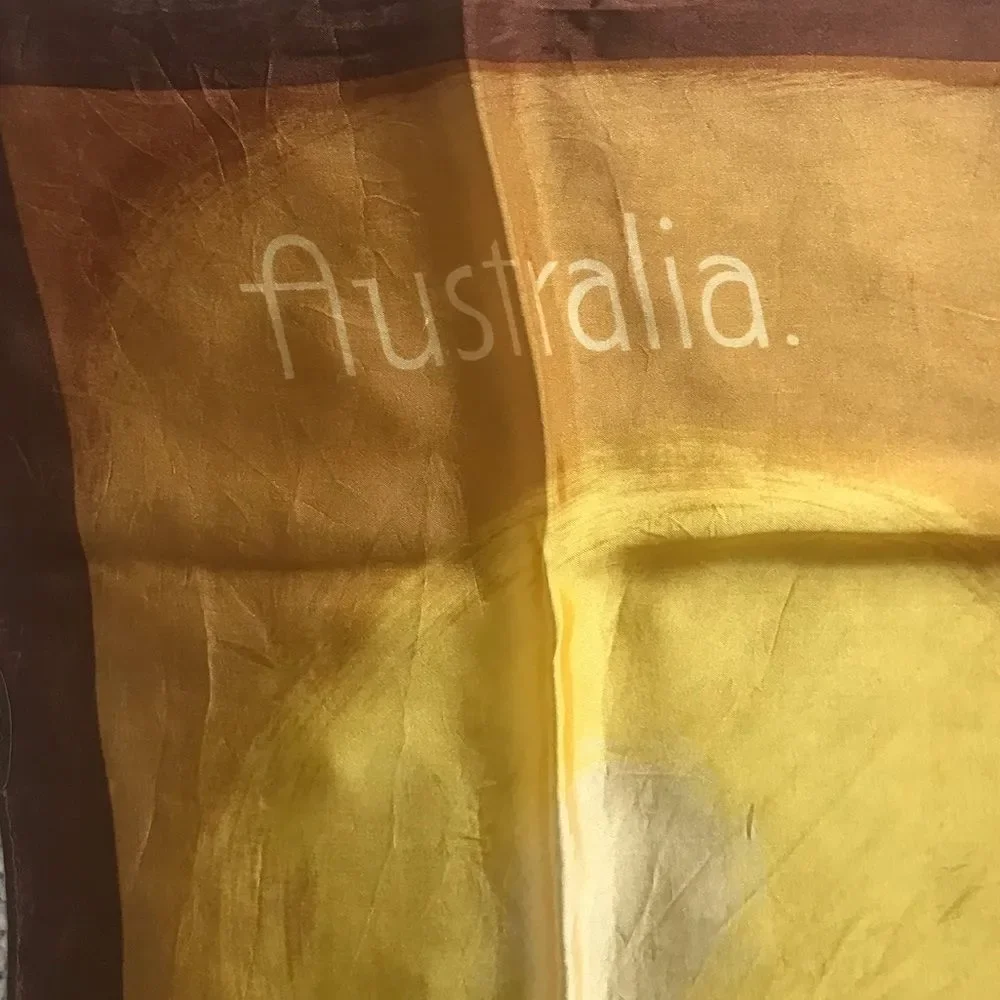 Australia Koala Bear Silk Scarf VTG